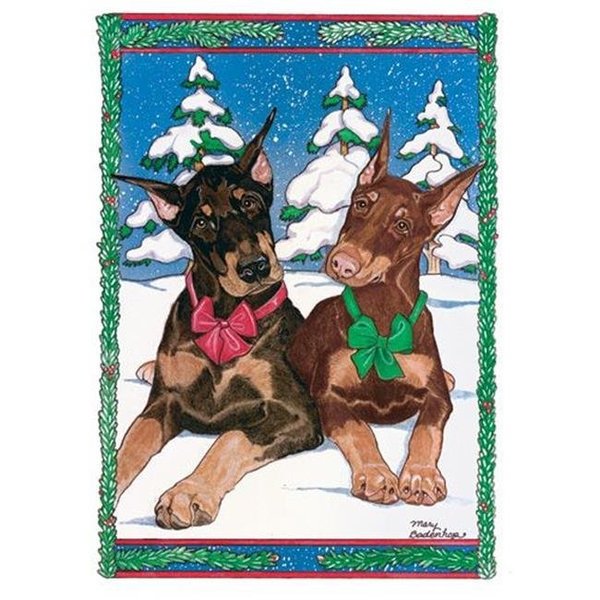 Pipsqueak Productions Pipsqueak Productions C830 Doberman Holiday Boxed Cards C830
